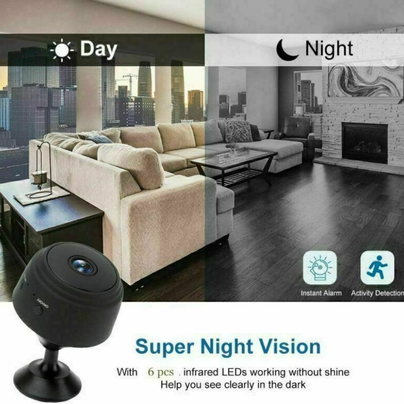 Mini Camera Wireless Wifi IP Home Security 1080P HD DVR Night Vision