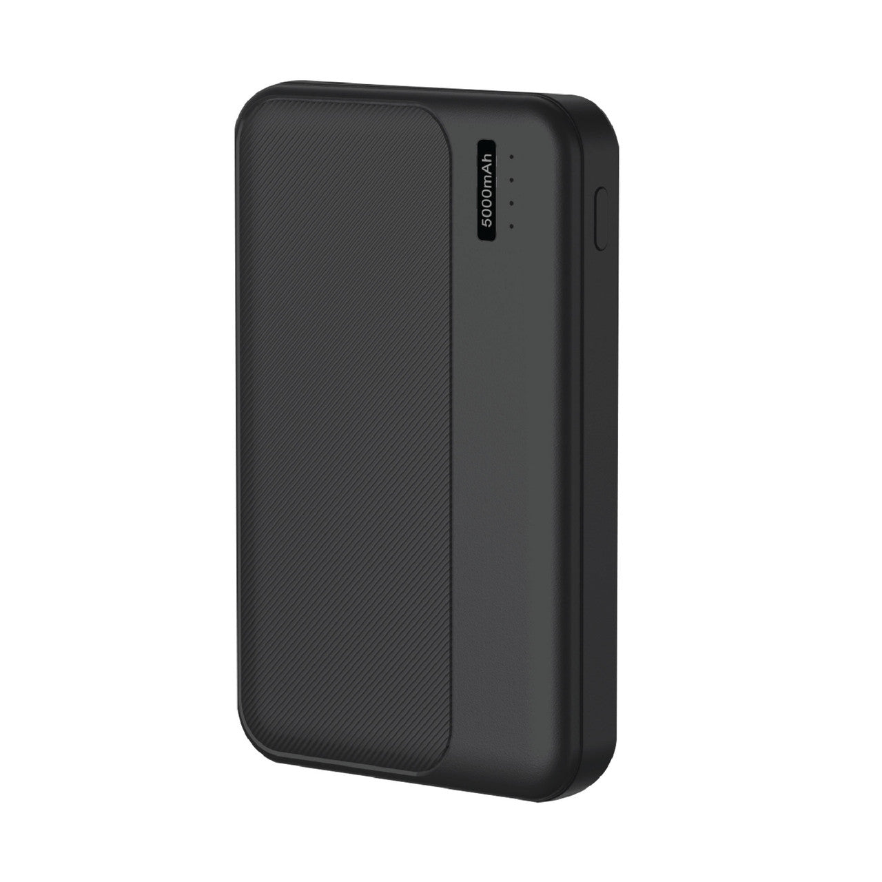 Laser Slim 5000mAh Portable Power Bank Black