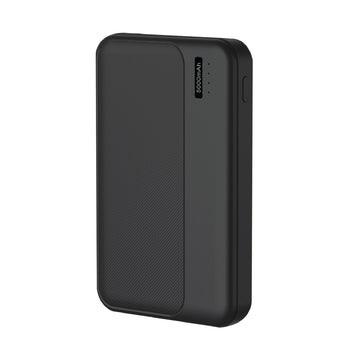 Laser Slim 5000mAh Portable Power Bank Black