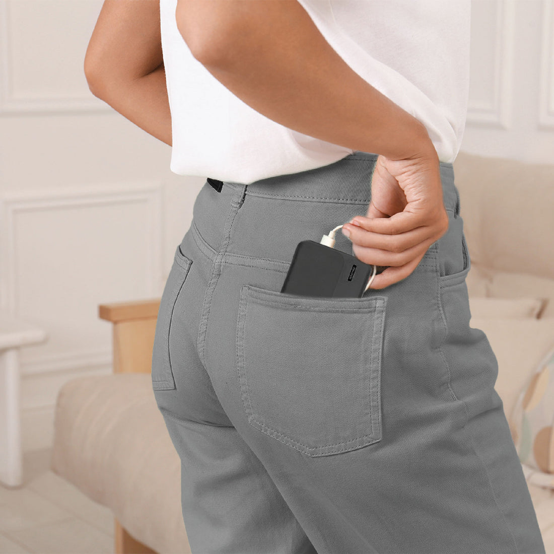 Laser Slim 5000mAh Portable Power Bank Black