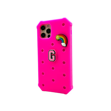 Lovefone Kids Silicone Case iPhone 15 Pro Hot Pink