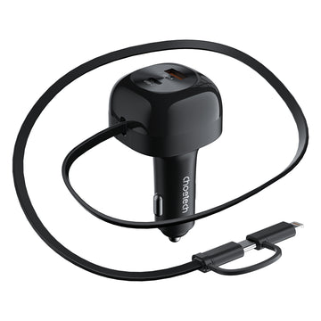 CHOETECH TC0036 PD45W USB-C+USB-A car charger with C+L Interface