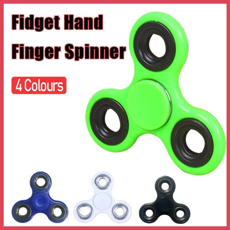 3D Fidget Hand Finger Spinner Focus Tool Stress Relief Item for Daily Use - Green