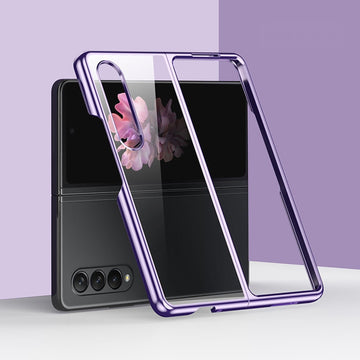 For Samsung Galaxy Z Fold4 5G Shockproof Electroplated Case Samsung Fold 4 - Purple