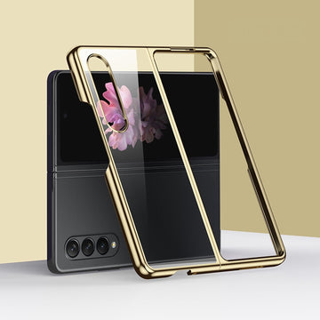 For Samsung Galaxy Z Fold4 5G Shockproof Electroplated Case Samsung Fold 4 - Gold