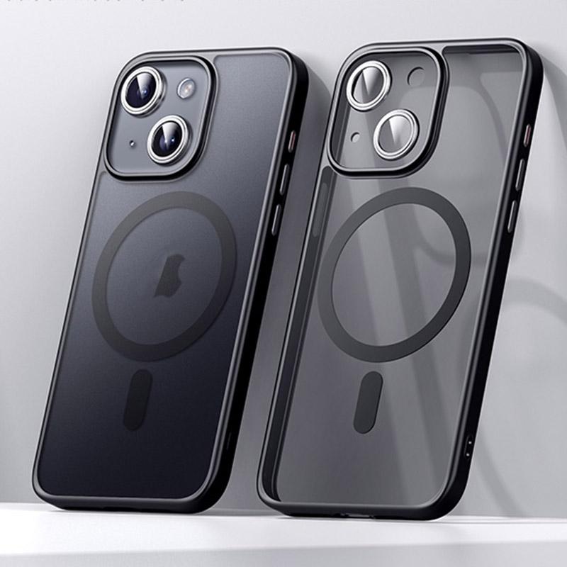 Matte Magnetic Magsafe Case for Iphone 15 - Sulada - Titanium Blue