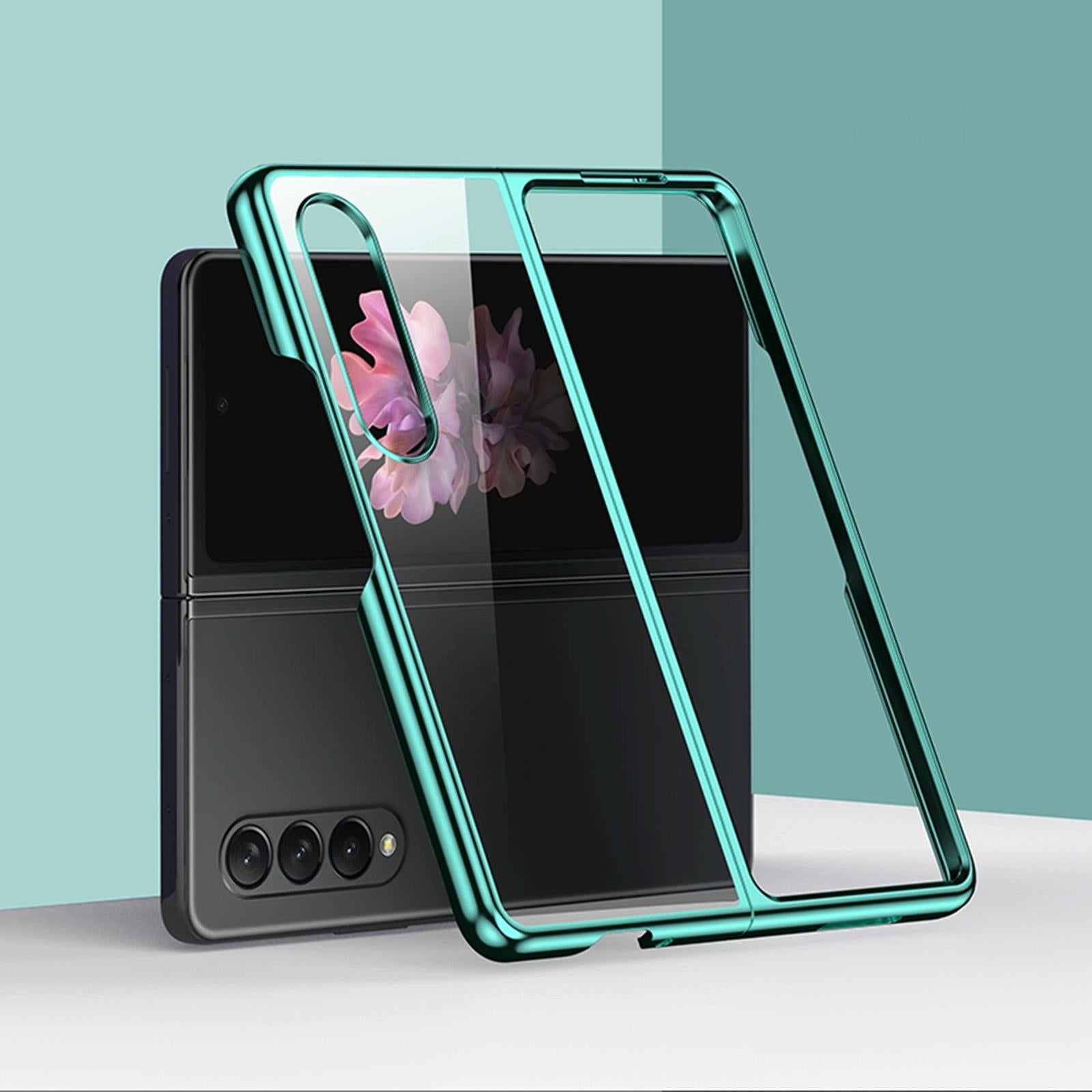 For Samsung Galaxy Z Fold4 5G Shockproof Electroplated Case Samsung Fold 4 - Green
