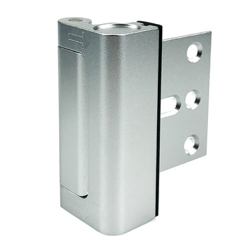 Silver Heavy-Duty Hotel Style Security Door Lock - Childproof Door Reinforcement Latch for Home Safety