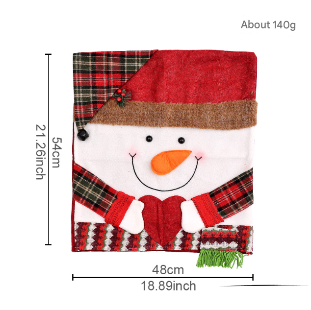 Festive Christmas Dining Chair Covers | Santa, Snowman & Reindeer Character Slipcovers