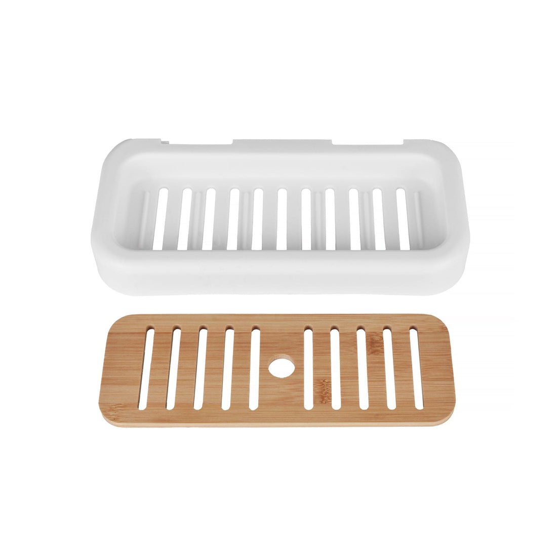 Bamboo Rack Shower Wall Caddy