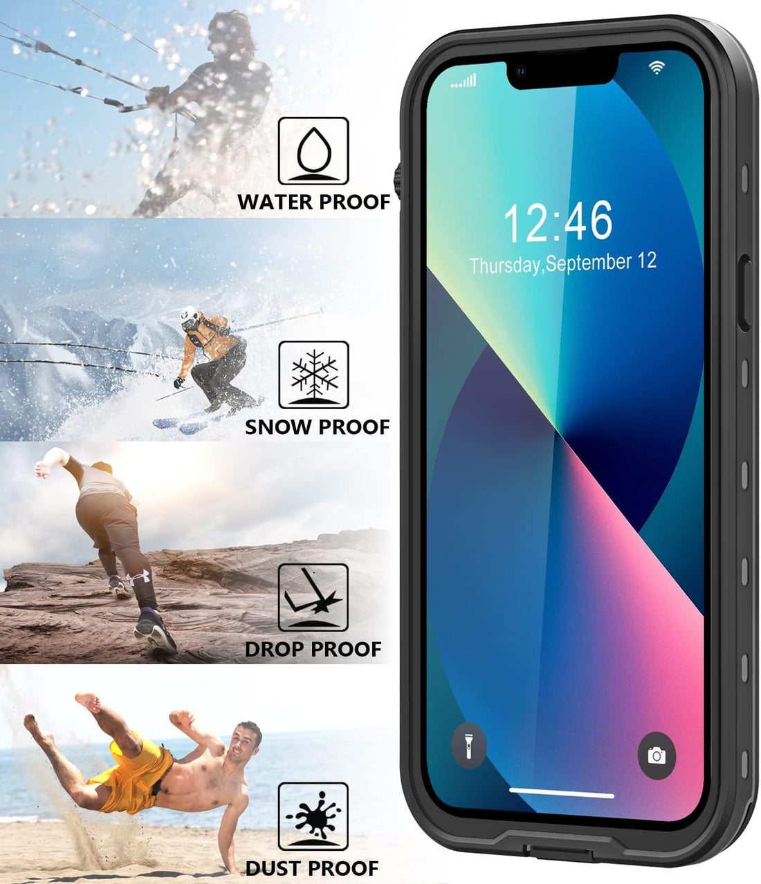 iPhone 13 Mini Waterproof Shockproof Case