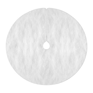 Jingle Jollys Christmas Tree Skirt 120cm Plush Xmas Fluffy Ornaments Decor White
