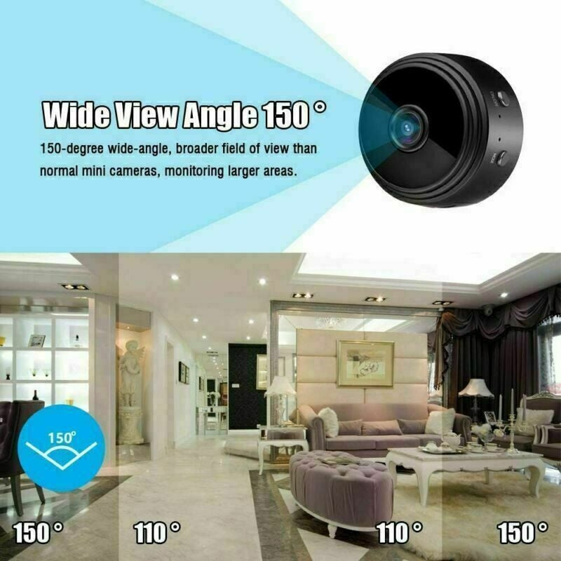 Mini Camera Wireless Wifi IP Home Security 1080P HD DVR Night Vision