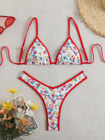 Floral print bikini